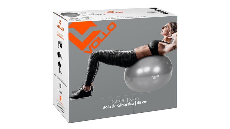 Bola Suíça para Pilates e Yoga com Bomba 65cm