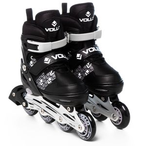 Patins In Line Ajustável 35-38 Cinza e Preto Vollo