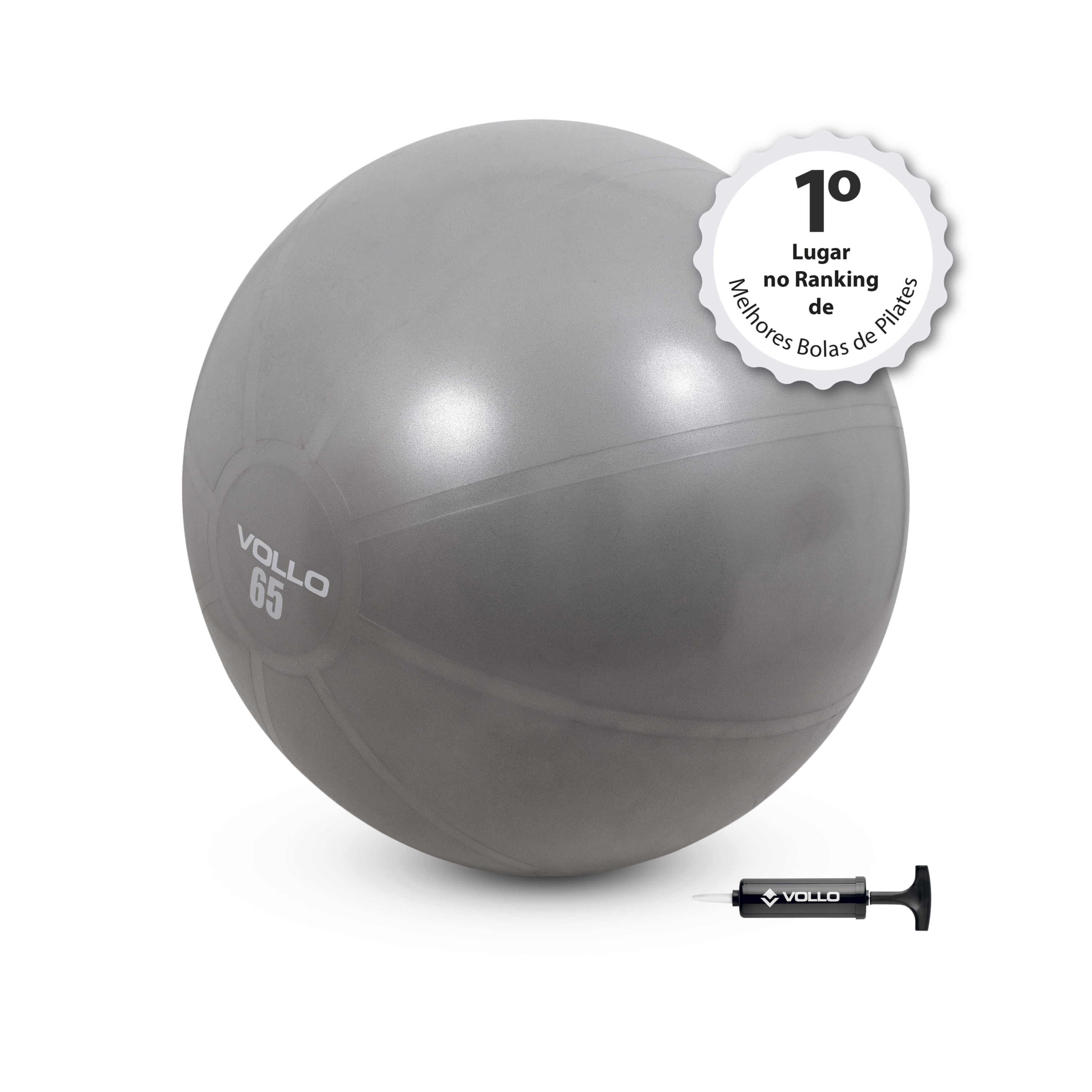 Bola Suíça para Pilates e Yoga com Bomba 65cm