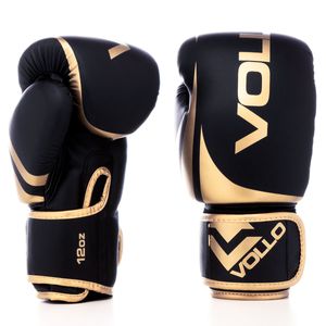 Luva de Boxe Muay Thai Kickboxing Training 12oz Dourada Vollo