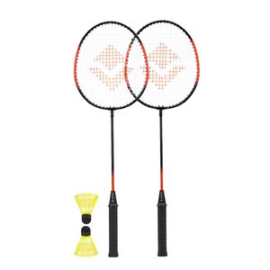 Kit Badminton Completo 2 Raquetes e 2 Petecas Vollo