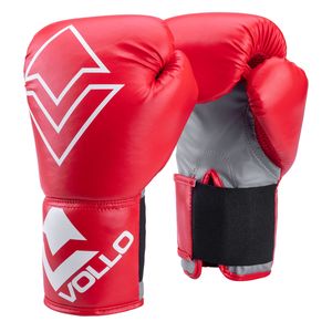 Luva de Boxe Iniciante 8Oz Infantil Vermelha Vollo