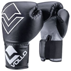 Luva de Boxe Iniciante 12Oz Adulto Preta Vollo