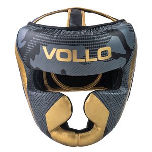 Protetor de Cabeça Capacete Fechado Boxe Muay Thai P/M Vollo