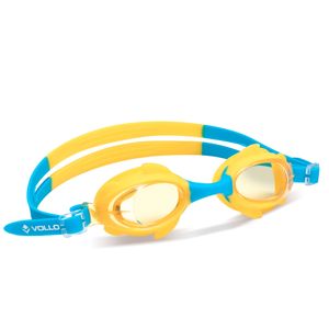 Óculos de Natação Infantil Shark Fin Azul e Amarelo Vollo
