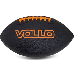 Bola de Futebol Americano Vollo Tamanho Oficial 9 Preta